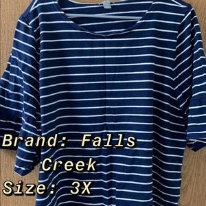 Plus Size Striped Shirt